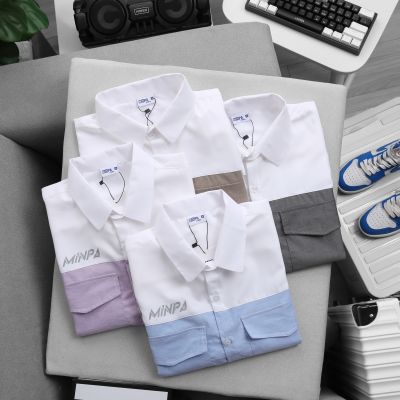 SHIRT TRẮNG PHỐI HỒNG