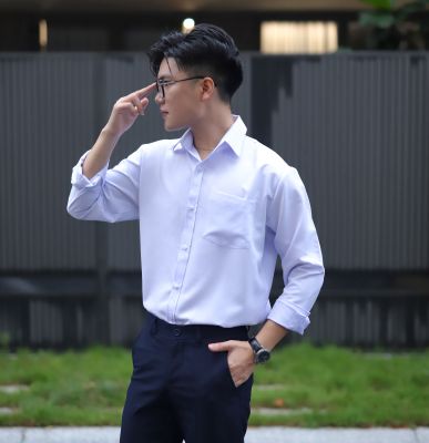 ÁO SƠ MI NAM - TAY DÀI - VẢI KATE THUN - MƯỢT MÁT