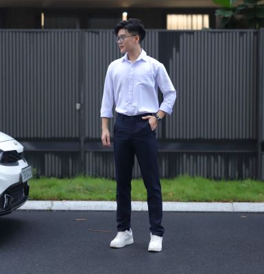 ÁO SƠ MI NAM - TAY DÀI - VẢI KATE THUN - MƯỢT MÁT