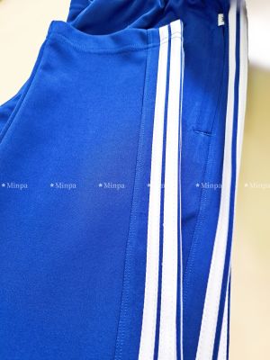 QUẦN THỂ DỤC 3 SỌC - MÀU BÍCH - VẢI POLY - CÓ GIÃN 4 CHIỀU