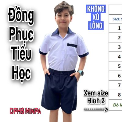 ÁO SƠ MI NAM TIỂU HỌC - PHỐI XANH ĐEN - VẢI KATE THUN - MỀM MÁT - ÍT NHĂNG - KHÔNG XÙ LÔNG
