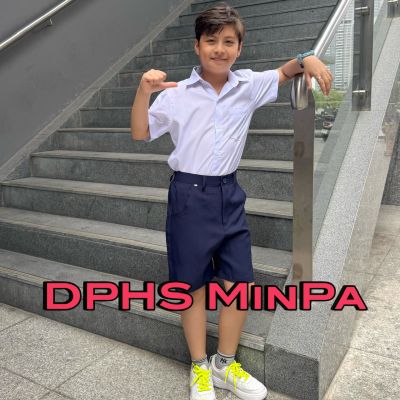 ÁO SƠ MI NAM - TIỂU HỌC - NGẮN TAY - VẢI KATE SILK - ĐỨNG FORM - MÁT