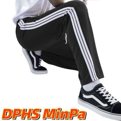 QUẦN THỂ DỤC 3 SỌC - MÀU ĐEN - VẢI POLY - CÓ GIÃN 4 CHIỀU