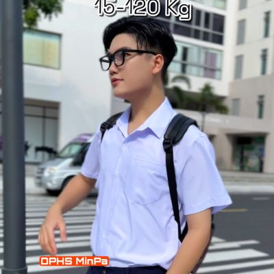 ÁO SƠ MI NAM - NGẮN TAY - VẢI KATE SILK - ĐỨNG FORM - MÁT