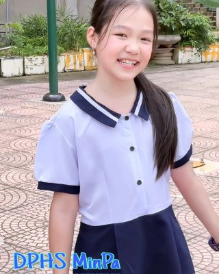 DẦM TIỂU HỌC - VẢI KATE THUN - MƯỢT MÁT - KHÔNG XÙ LÔNG