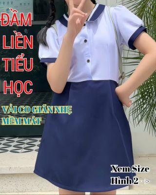 DẦM TIỂU HỌC - VẢI KATE THUN - MƯỢT MÁT - KHÔNG XÙ LÔNG