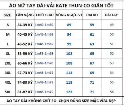 ÁO SƠ MI NỮ - TAY DÀI - VẢI KATE THUN - MƯỢT MÁT