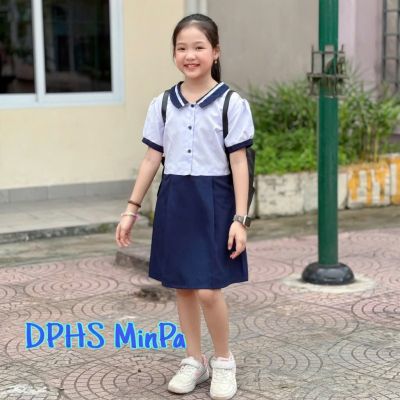 DẦM TIỂU HỌC - VẢI KATE THUN - MƯỢT MÁT - KHÔNG XÙ LÔNG