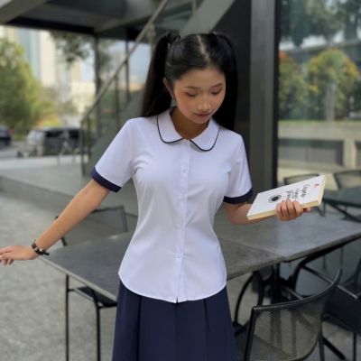 ÁO SƠ MI NỮ - CỔ LÁ SEN - VẢI KATE THUN - MƯỢT MÁT - KHÔNG XÙ LÔNG