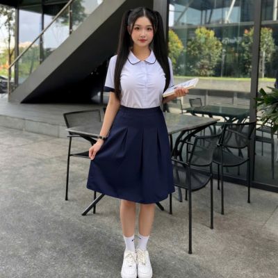 ÁO SƠ MI NỮ - CỔ LÁ SEN - VẢI KATE THUN - MƯỢT MÁT - KHÔNG XÙ LÔNG
