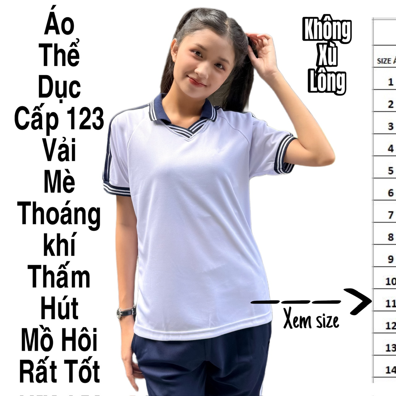ÁO THỂ DỤC - VẢI MÈ- MỎNG MỀM MÁT - THOÁNG KHÍ - KHÔNG XÙ LÔNG - CÓ SIZE TỪ 15 KÝ ĐÉN 120 KÝ